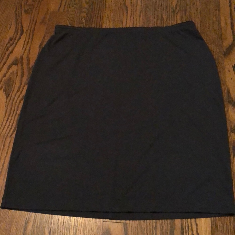 J.Jill stretch knit skirt-dark grey